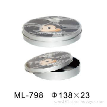 Round tin box, gift box, metal box, tin packing